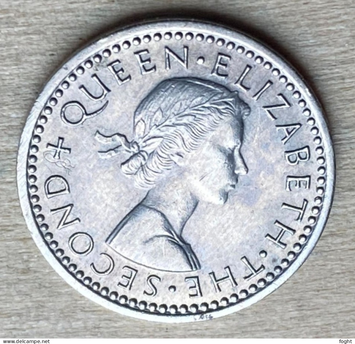 1956 New Zealand Coin 3 Pence,KM#25.2,7258 - Nueva Zelanda