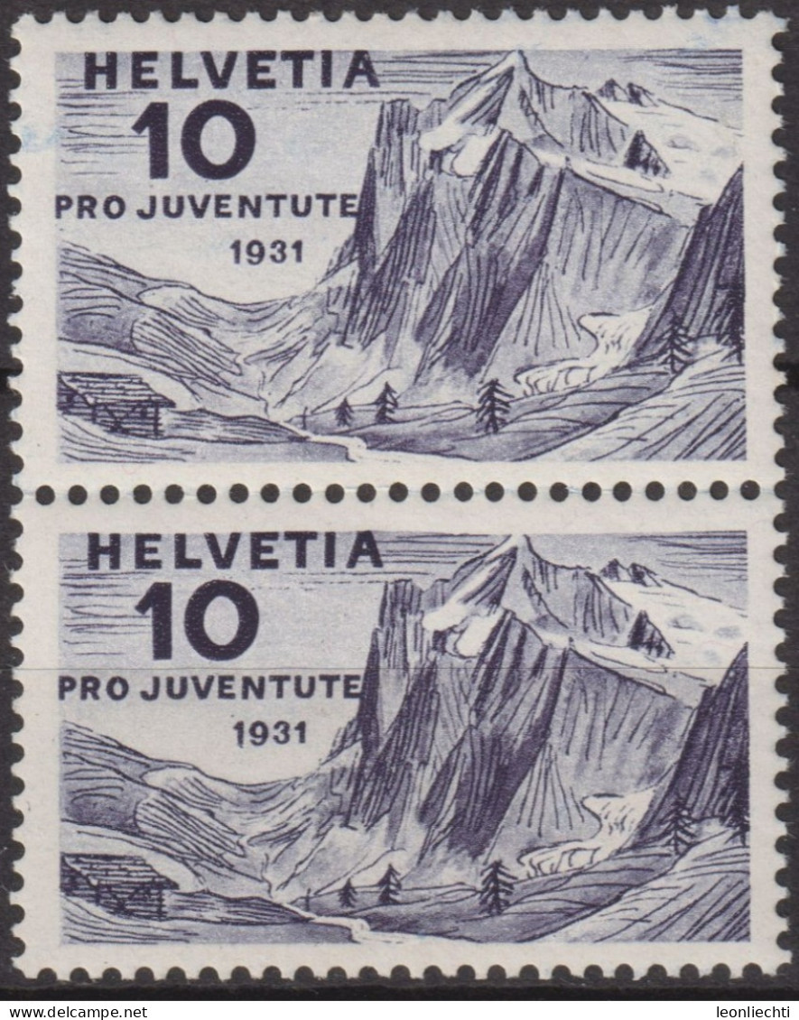 1931 Schweiz / Pro Juventute ** Zum:CH J58, Mi:CH 247, Yt:CH 251, Wetterhorn - Nuevos