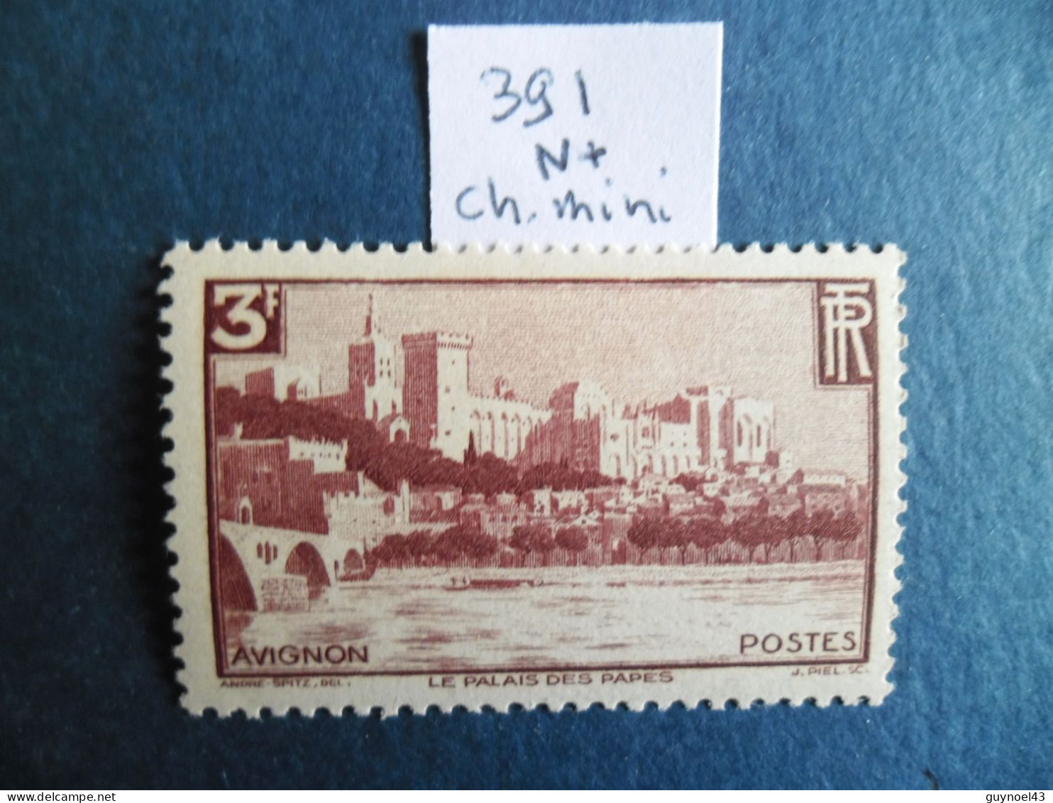 1938 Y/T 391 " Avignon " Neuf - Charnière Faible - Unused Stamps