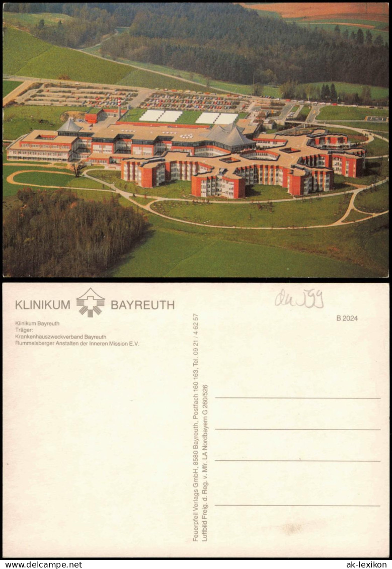 Ansichtskarte Bayreuth Luftbild Klinikum 1982 - Bayreuth