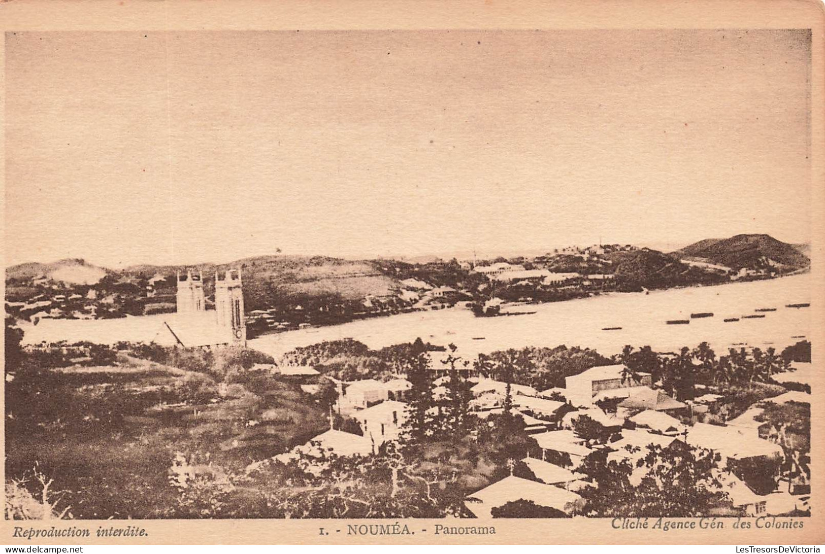 NOUVELLE CALEDONIE - Nouméa - Panorama - Carte Postale Ancienne - Nouvelle-Calédonie