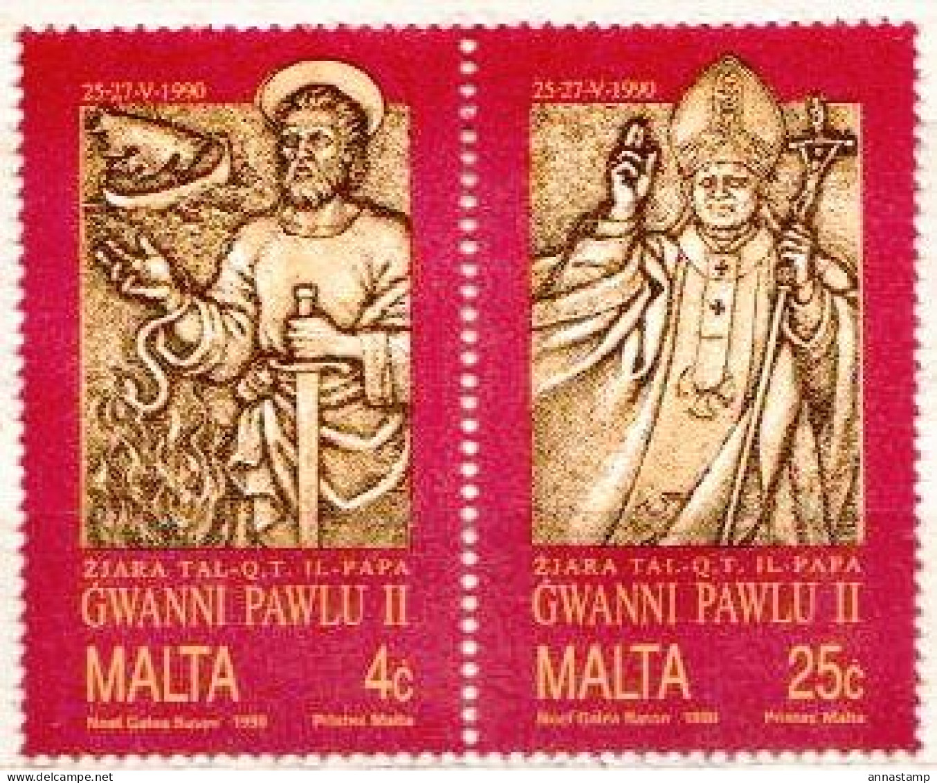 Malta MNH Set - Popes