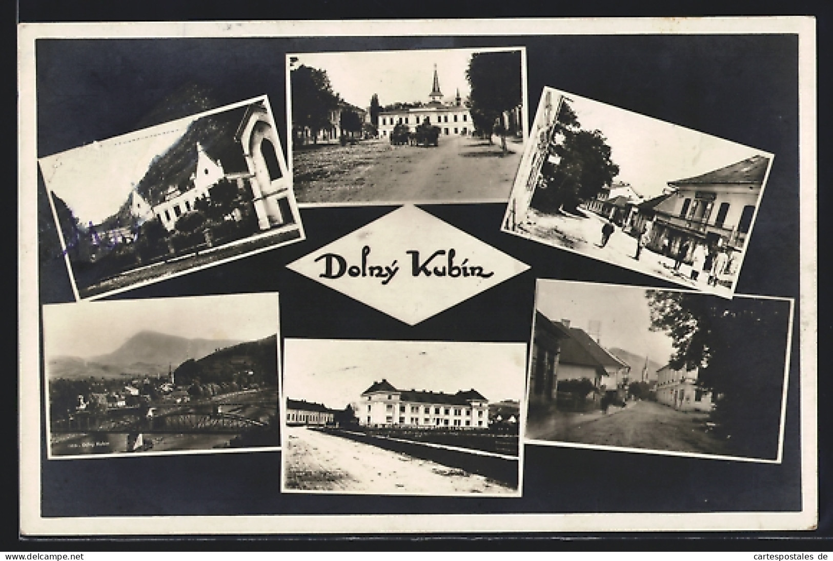 AK Dolný Kubín, Verschiedene Stadtansichten  - Slowakije