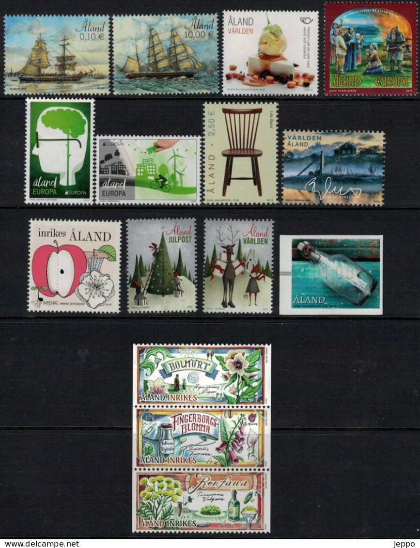 2016 Aland Islands Complete Year Set Mnh. - Ålandinseln