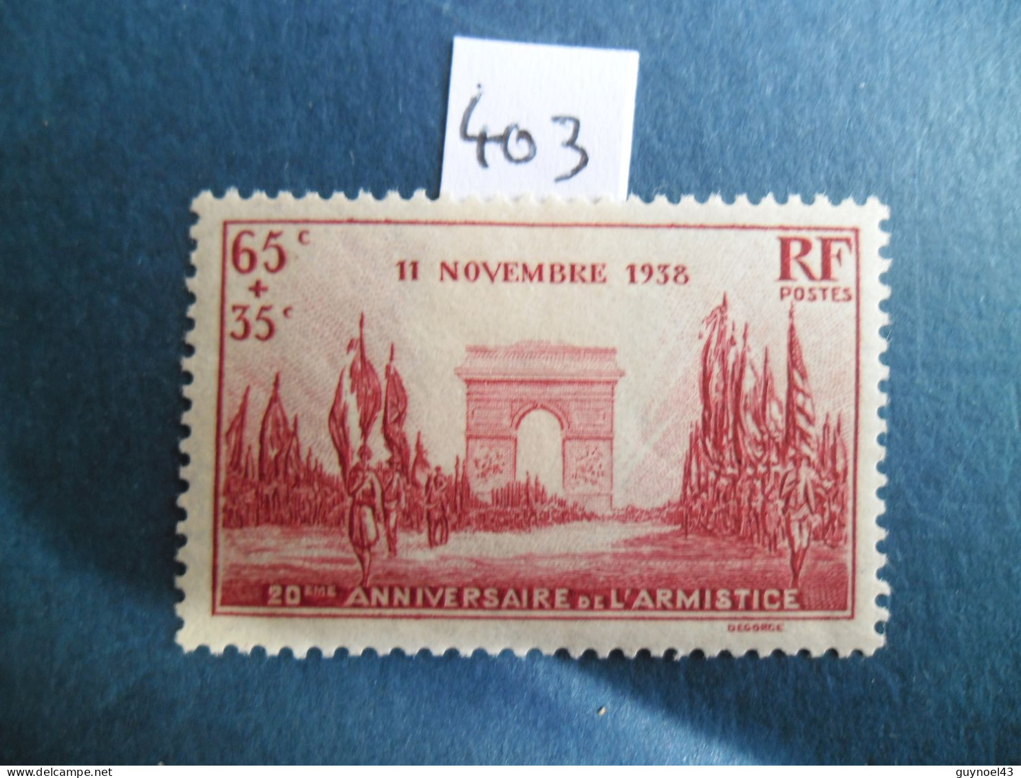 1938 Y/T 403 " Arc De Triomphe " Neuf** - Nuevos