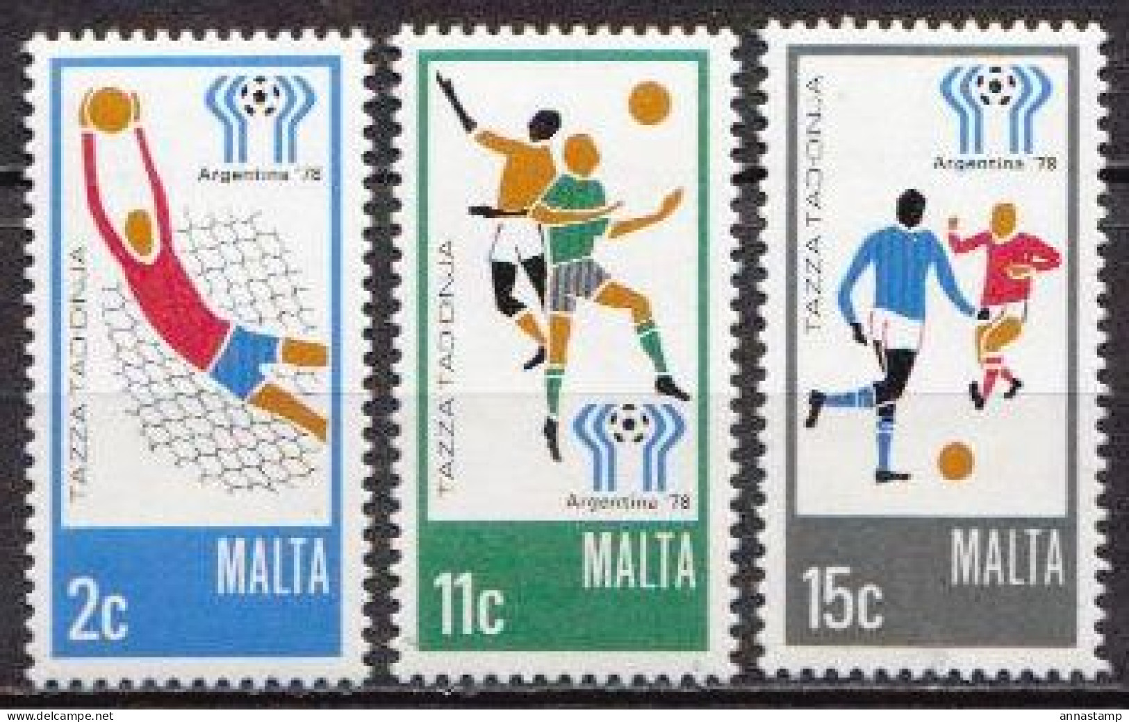 Malta MNH Set - 1978 – Argentina