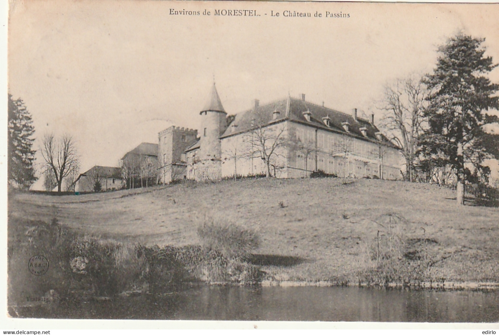 ***  38  ***   Environs De Morestel Le Château De Passins --  Timbrée TTB  - Morestel