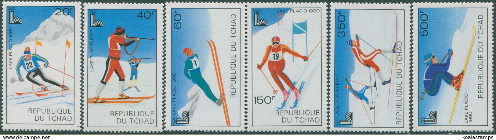 Chad 1979 SG583-588 Winter Olympics Set MNH - Tschad (1960-...)