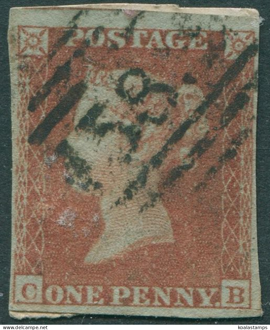 Great Britain 1841 SG8 1d Red QV Blued Paper **CB Imperf FU - Ohne Zuordnung