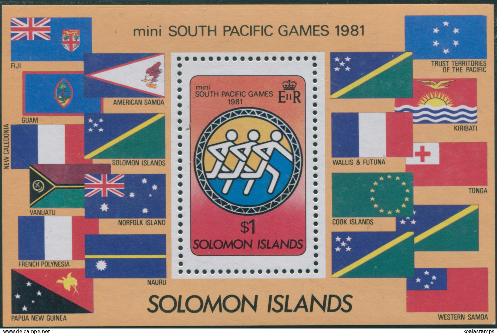Solomon Islands 1981 SG444 South Pacific Games MS MNH - Solomon Islands (1978-...)