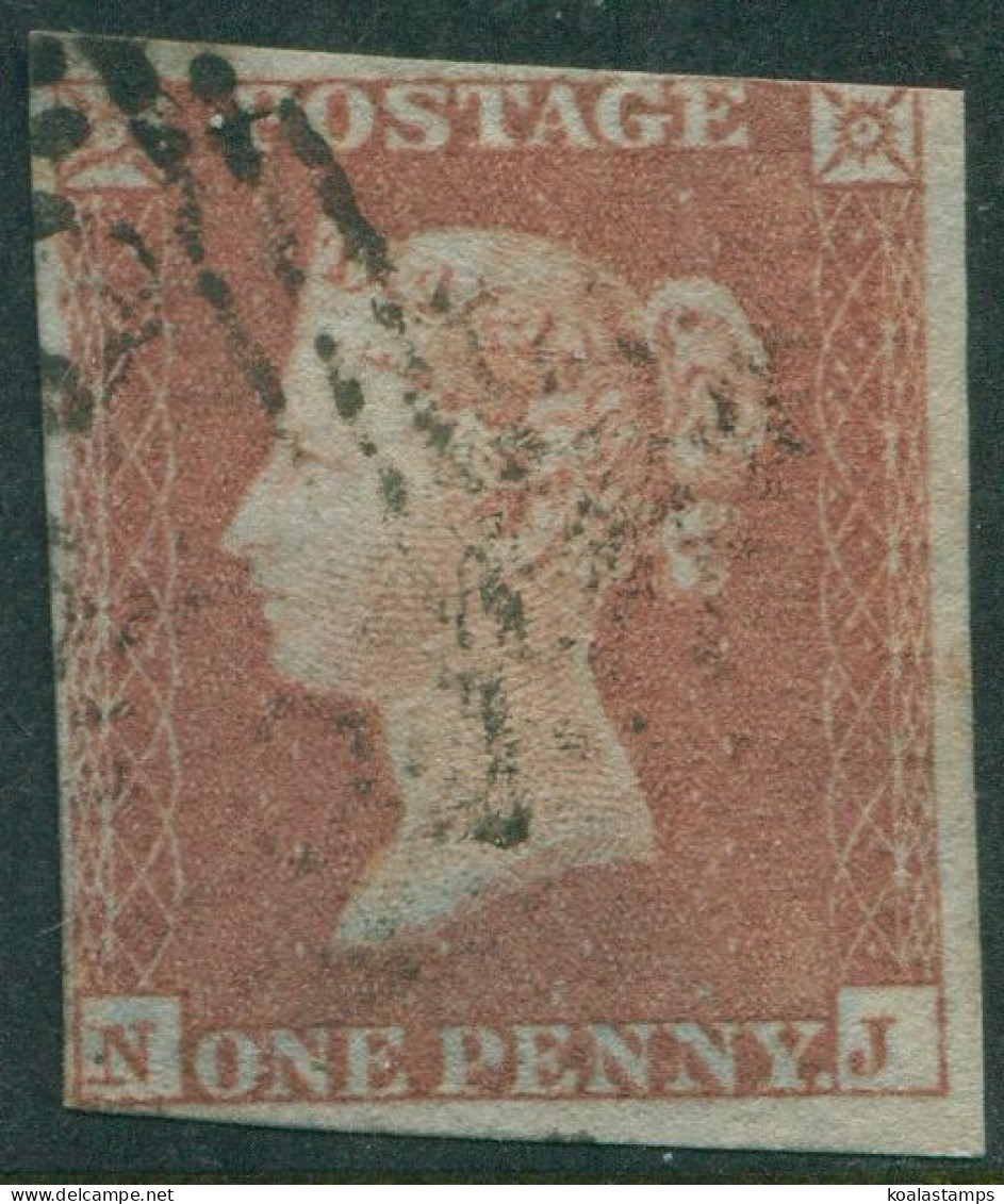 Great Britain 1841 SG8 1d Red QV Blued Paper **NJ Imperf FU - Unclassified