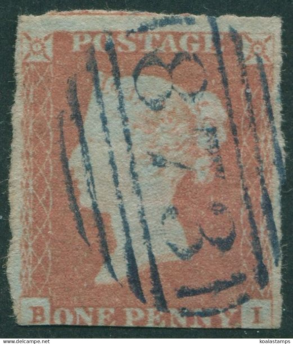 Great Britain 1841 SG12 1d Orange-brown QV Blued Paper **BI Imperf FU - Non Classificati