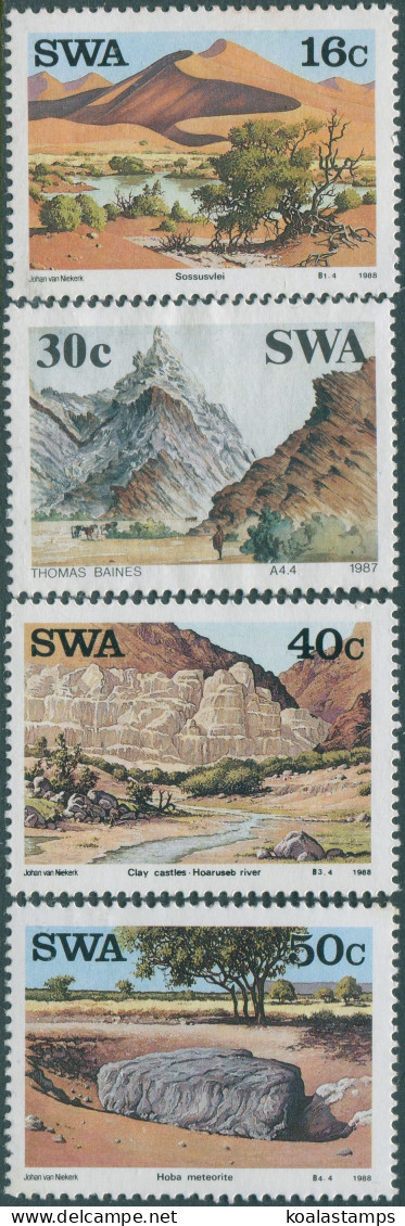 South West Africa 1988 SG491-494 Landmarks Set MLH - Namibia (1990- ...)