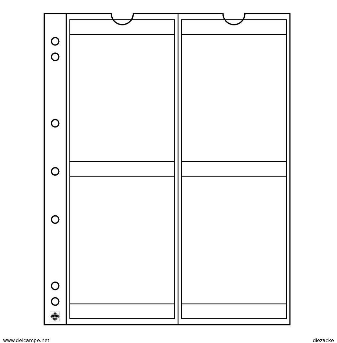 Leuchtturm Münzhüllen NUMIS, 4 Fächer Bis 66 Ø Mm (5er Pack) 321507 Neu - Materiale