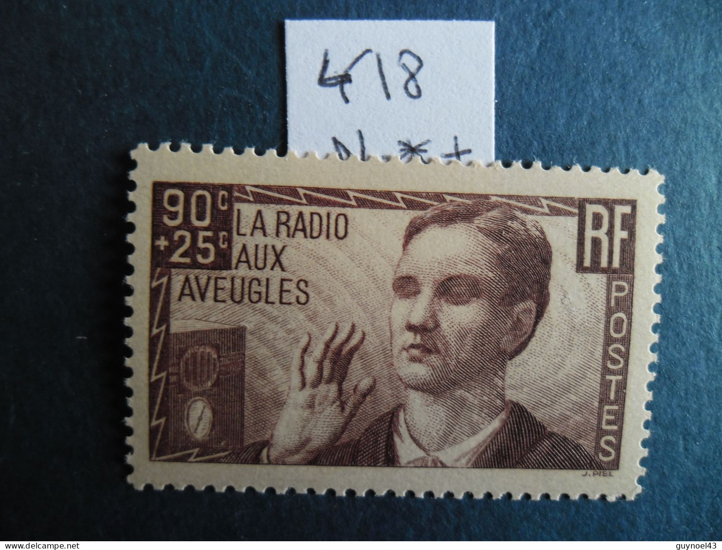 1938 Y/T 418 " La Radio Aux Aveugles " Neuf** - Nuevos