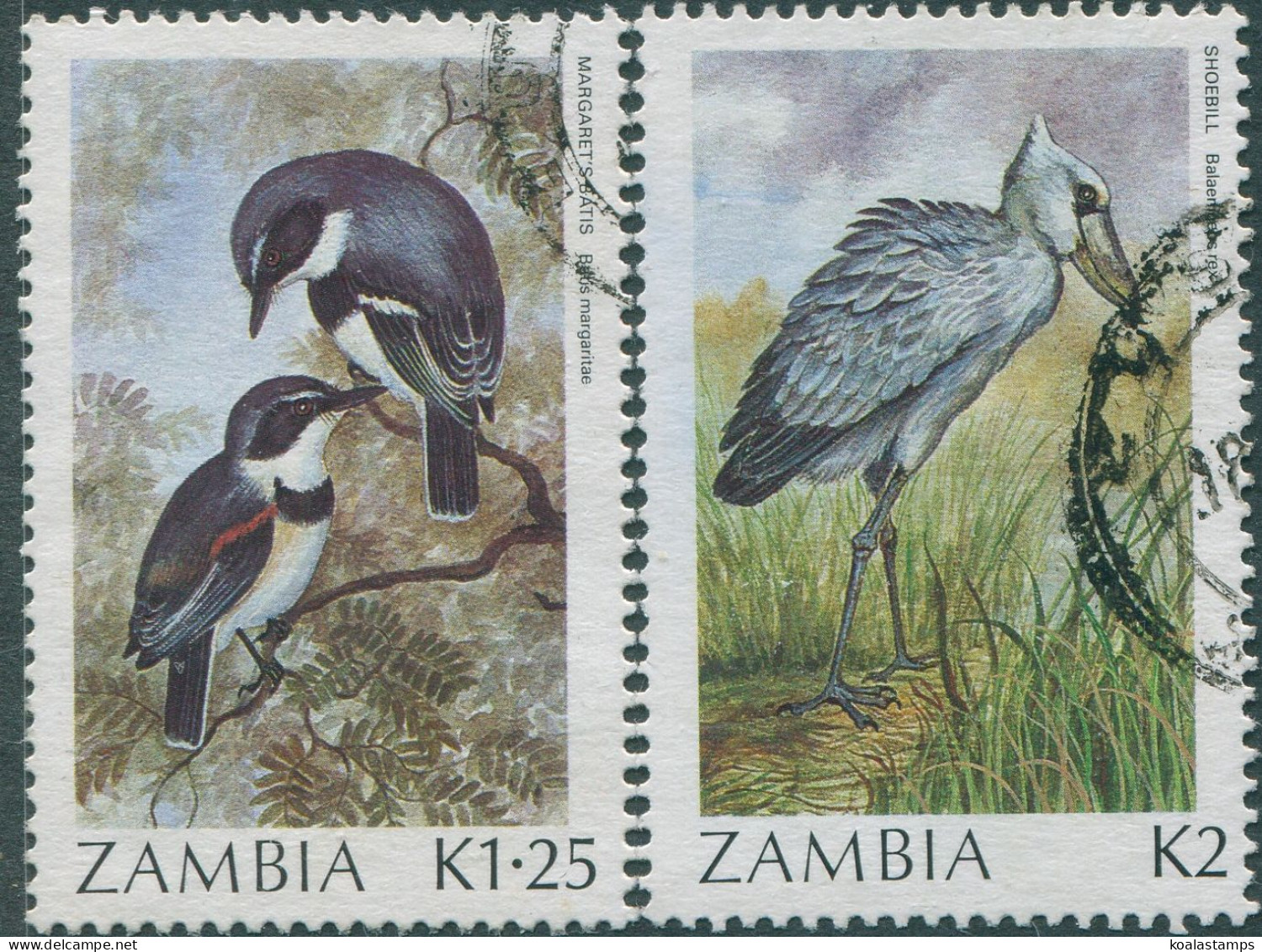 Zambia 1987 SG494-499 Birds (2) FU - Zambia (1965-...)