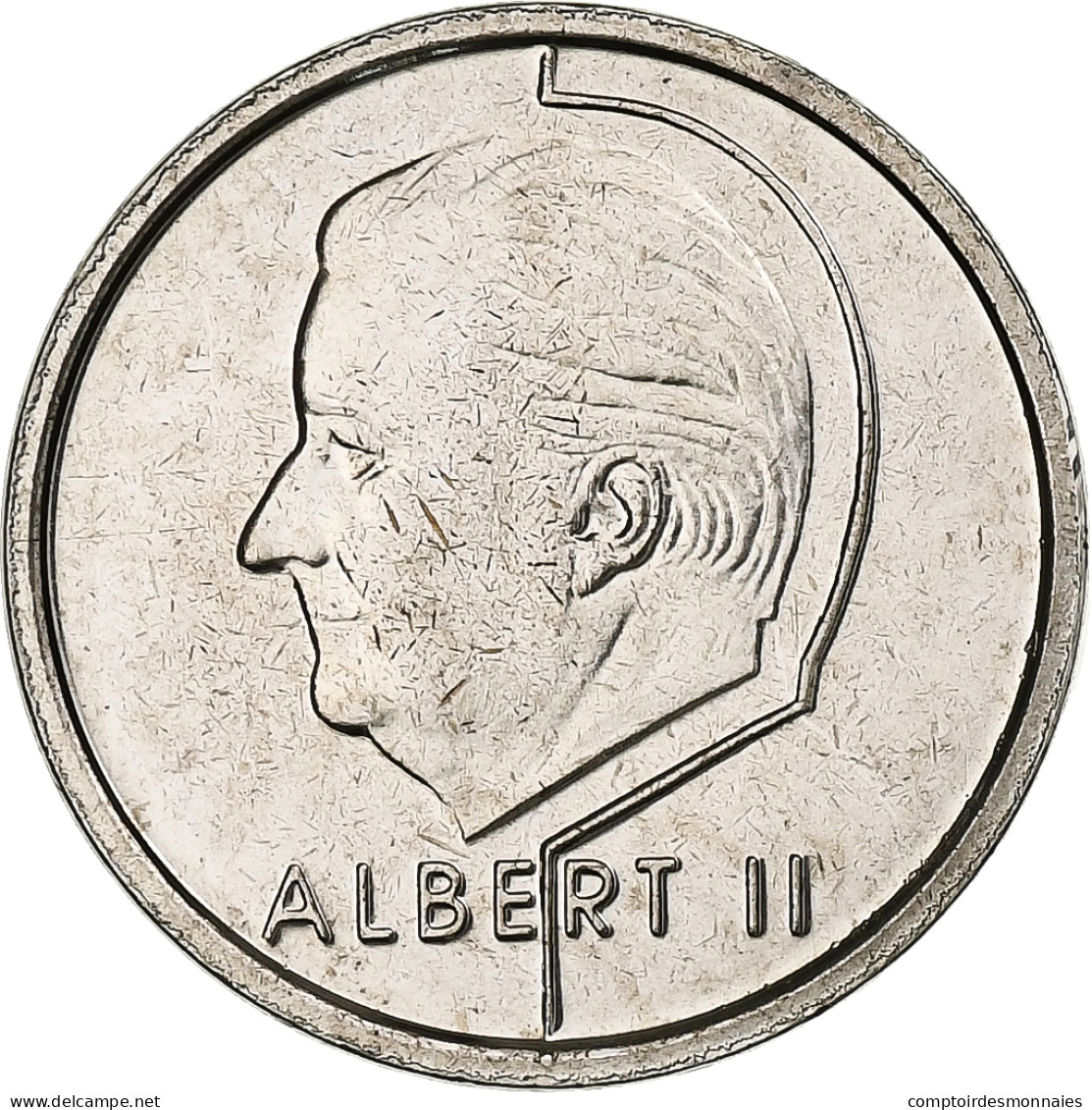 Belgique, Albert II, Franc, 2001, Nickel Plated Iron, SPL, KM:188 - 1 Franc