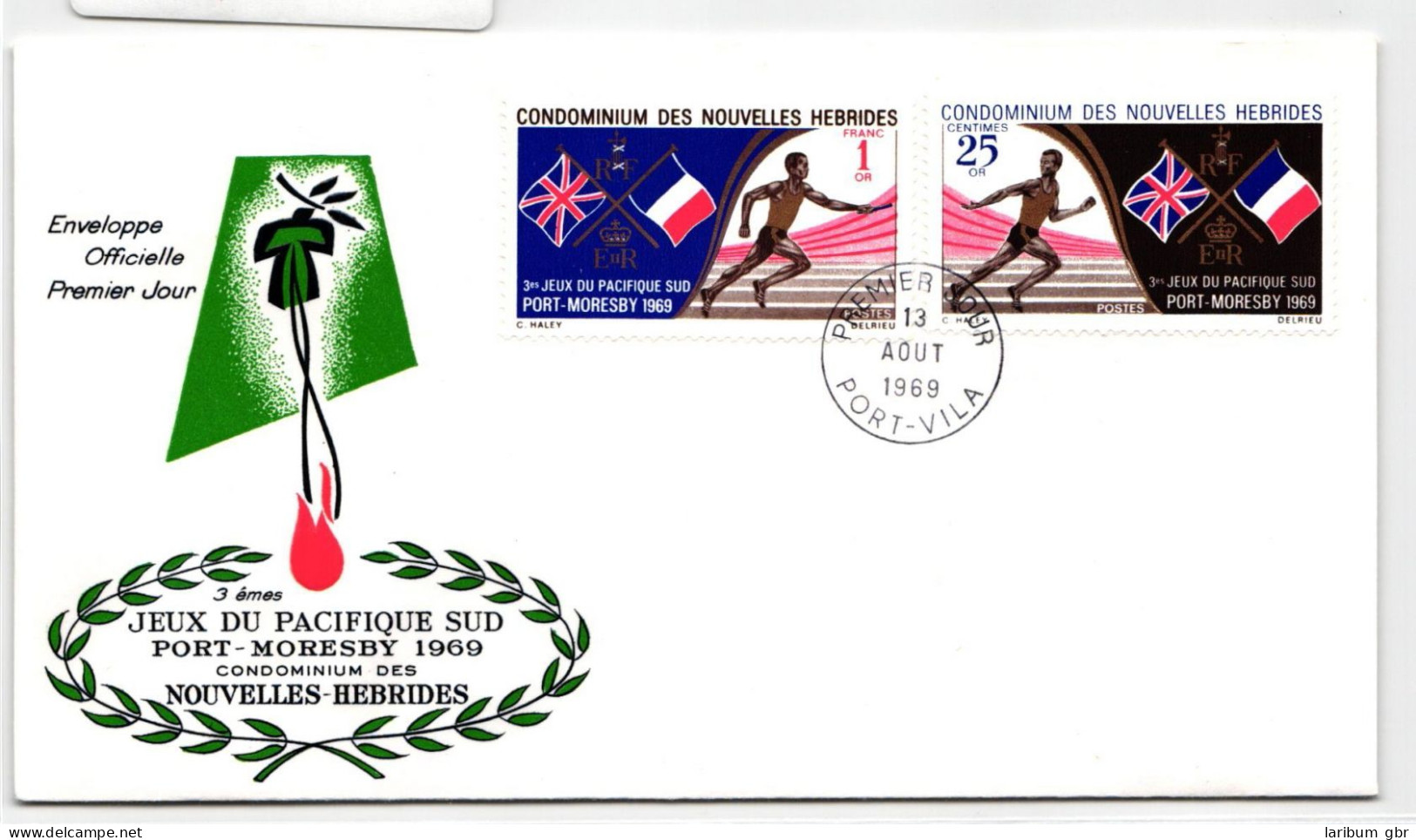 Neue Hebriden FDC 281-282 Als Ersttagsbrief #NK429 - Vanuatu (1980-...)