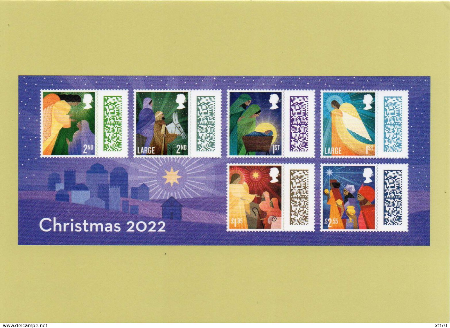 GREAT BRITAIN 2022 Christmas mint PHQ cards