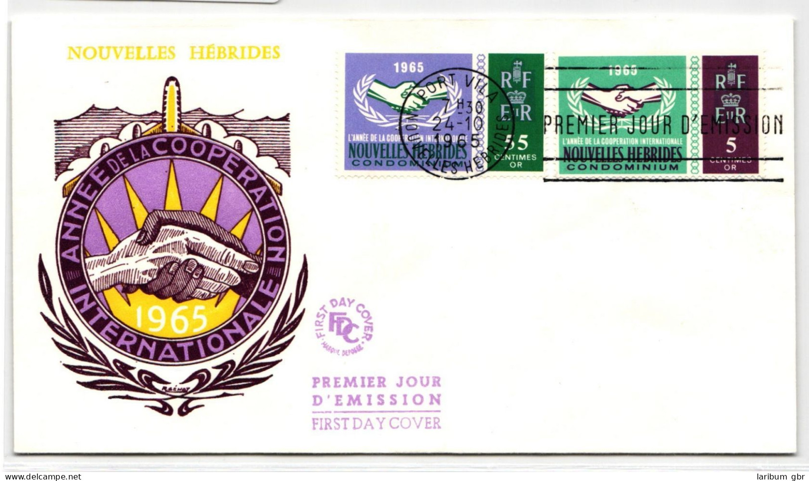 Neue Hebriden FDC 222-223 Als Ersttagsbrief #NK420 - Vanuatu (1980-...)