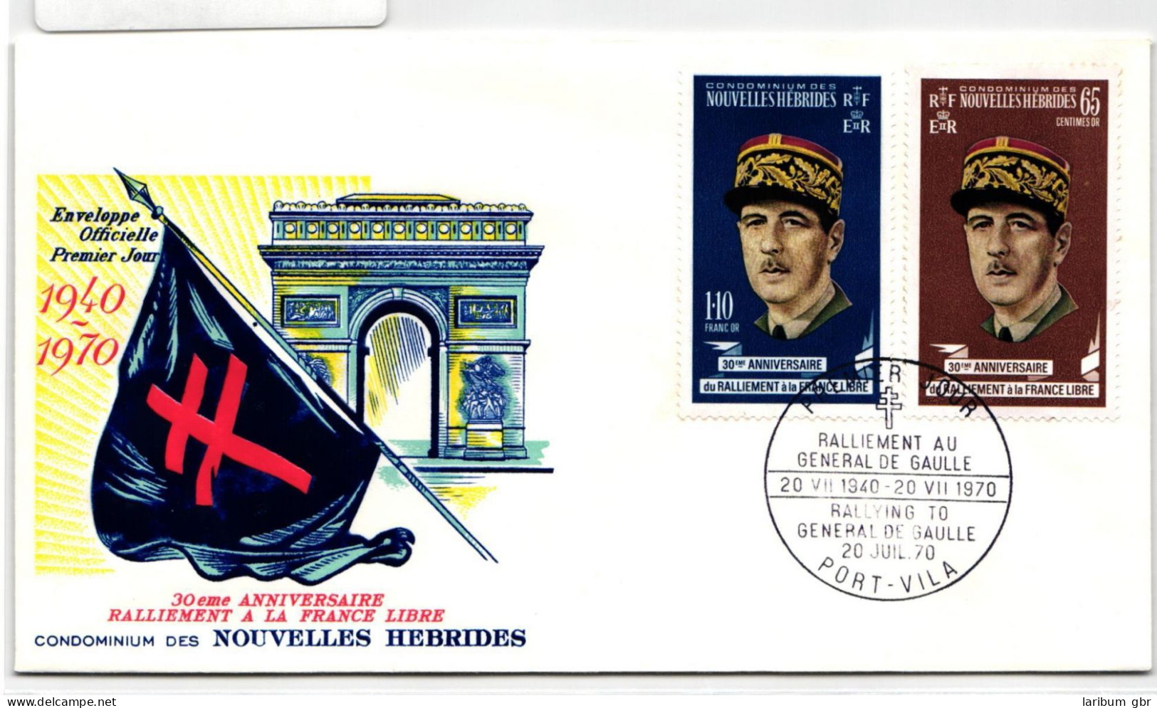 Neue Hebriden FDC 293-294 Als Ersttagsbrief #NK433 - Vanuatu (1980-...)