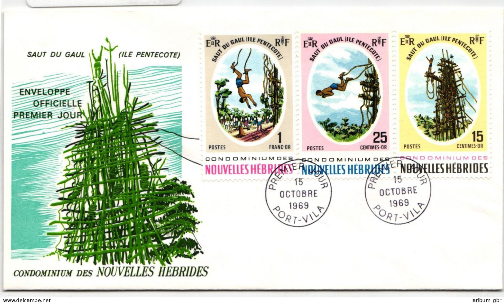 Neue Hebriden FDC 286-288 Als Ersttagsbrief #NK430 - Vanuatu (1980-...)