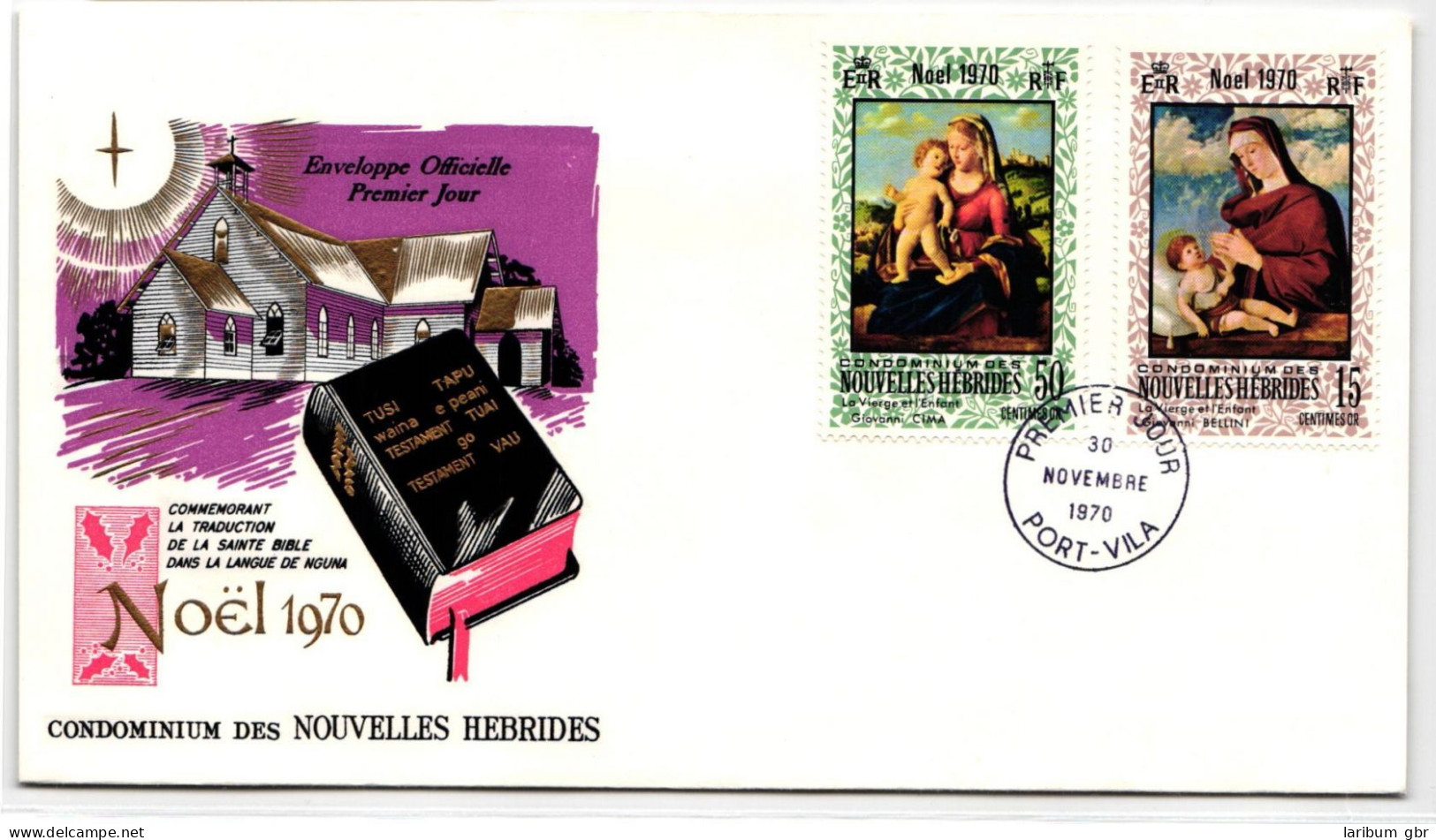 Neue Hebriden FDC 299-300 Als Ersttagsbrief #NK434 - Vanuatu (1980-...)