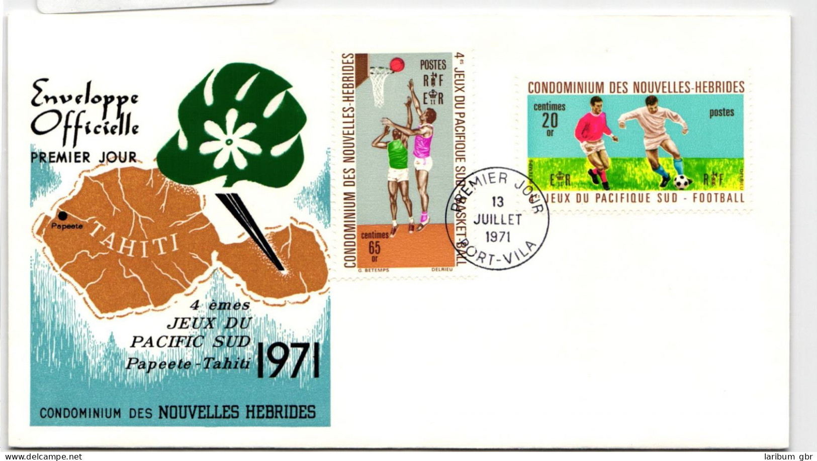 Neue Hebriden FDC 307-308 Als Ersttagsbrief #NK437 - Vanuatu (1980-...)