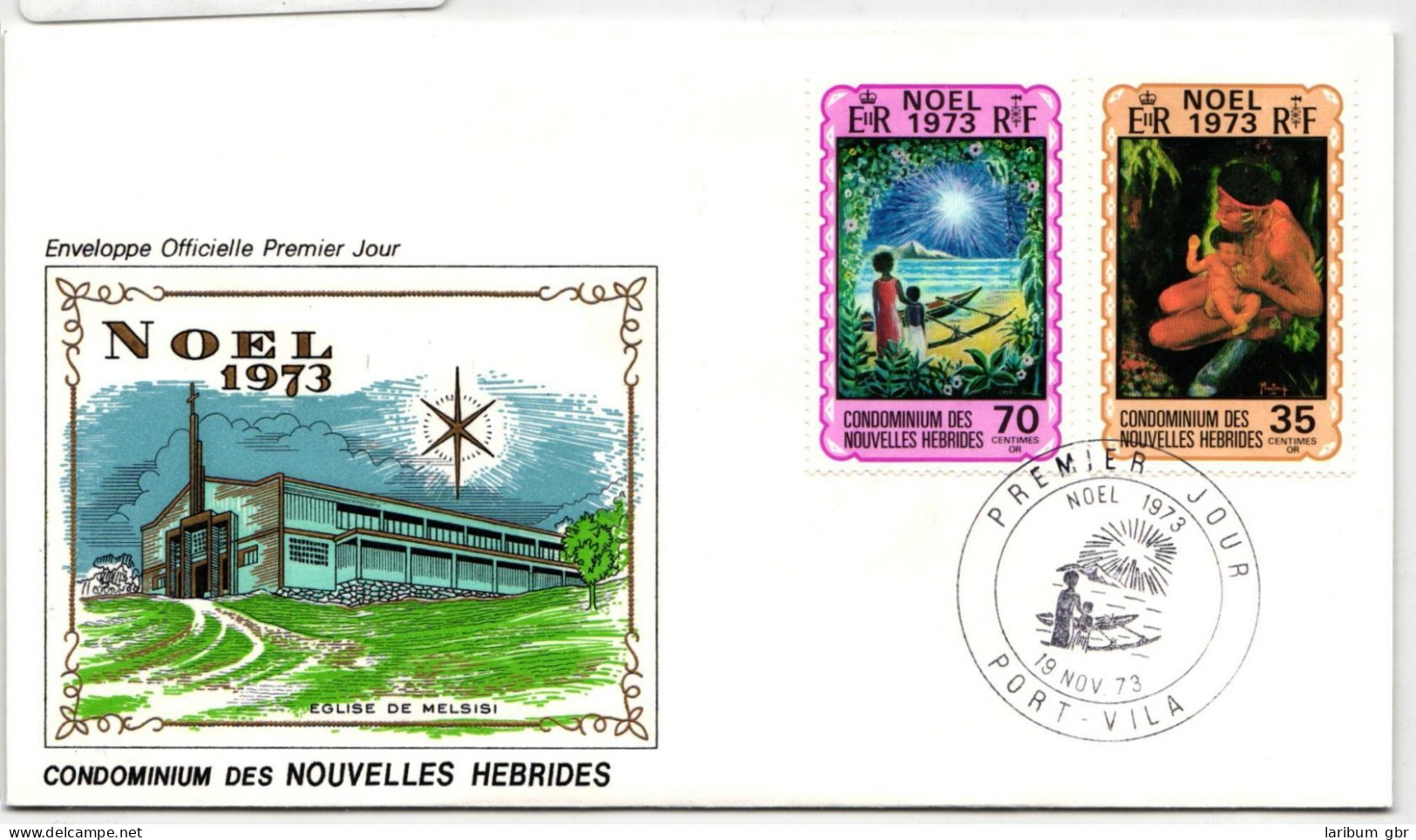 Neue Hebriden FDC 373-374 Als Ersttagsbrief #NK447 - Vanuatu (1980-...)