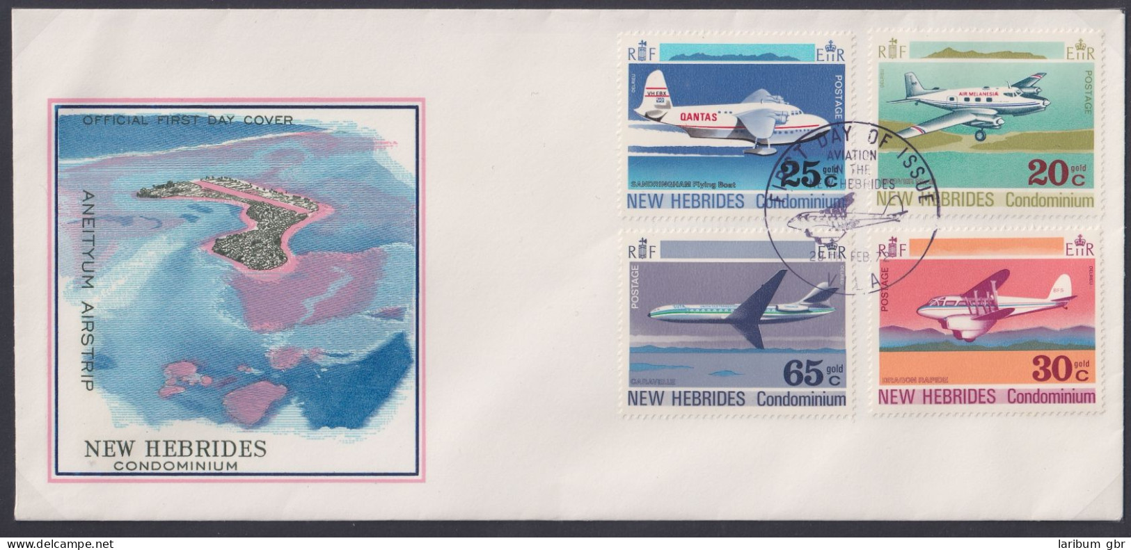 Neue Hebriden FDC 315-318 Als Ersttagsbrief #NK441 - Vanuatu (1980-...)