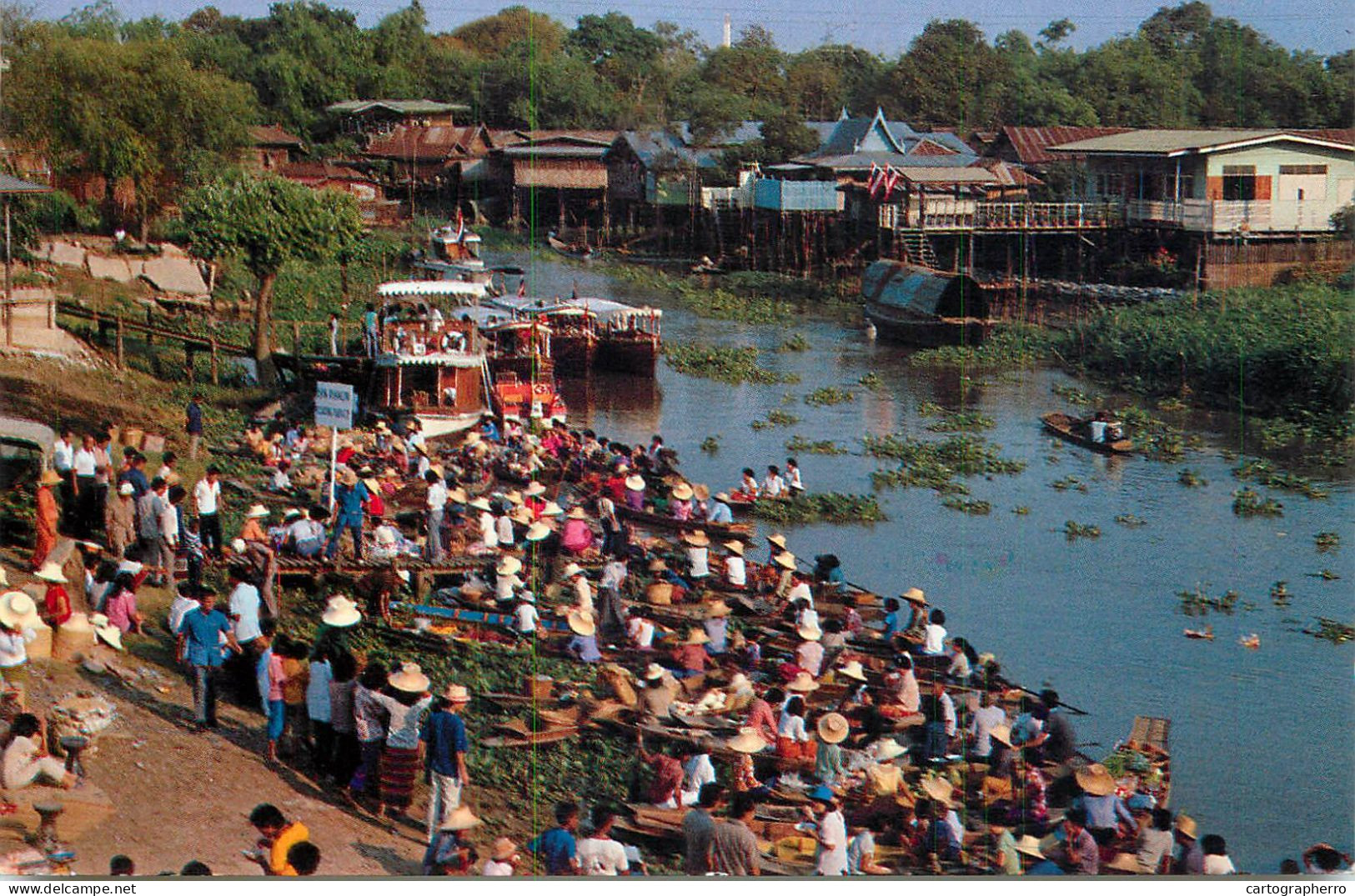 Thailand Bangpa-in Ayudthya Floating Market Overview - Thaïlande