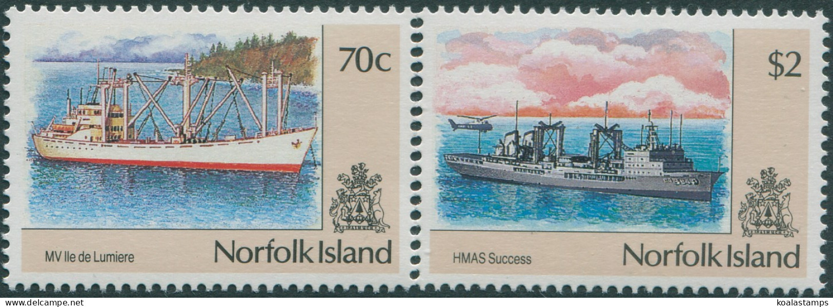 Norfolk Island 1990 SG488-493 Ships MNH - Ile Norfolk