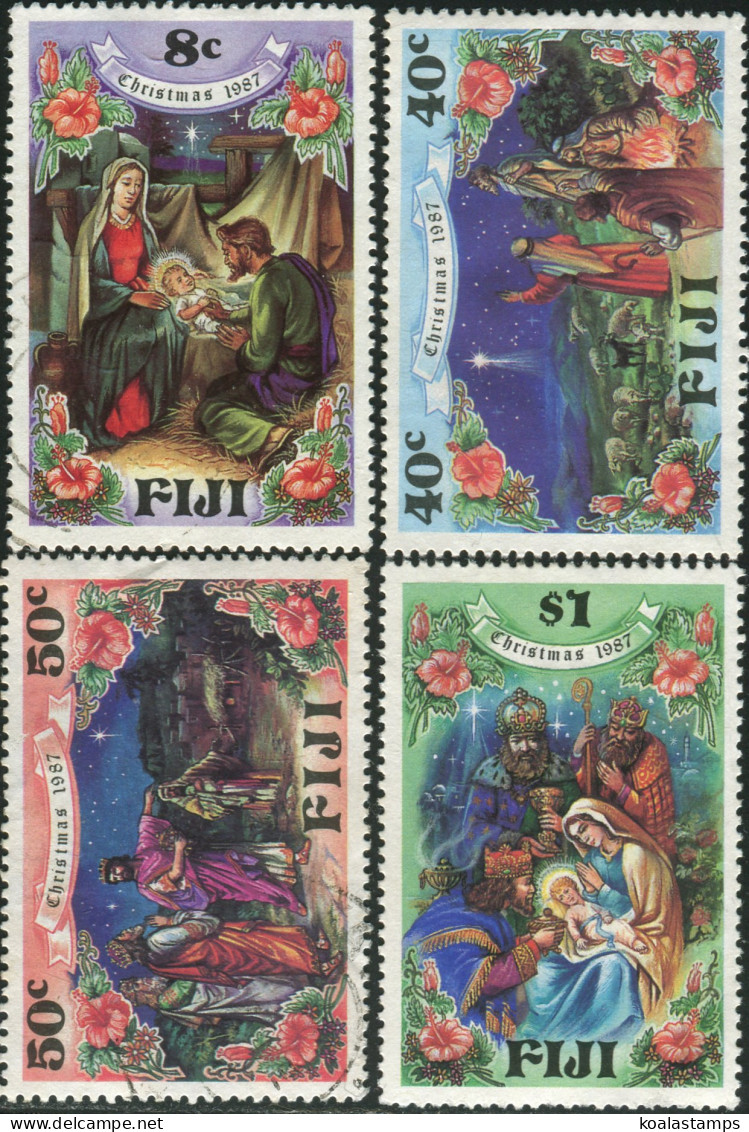 Fiji 1987 SG766-769 Christmas Set FU - Fidji (1970-...)