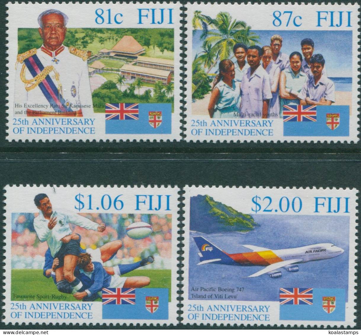 Fiji 1995 SG930-933 Independence Set MNH - Fidji (1970-...)