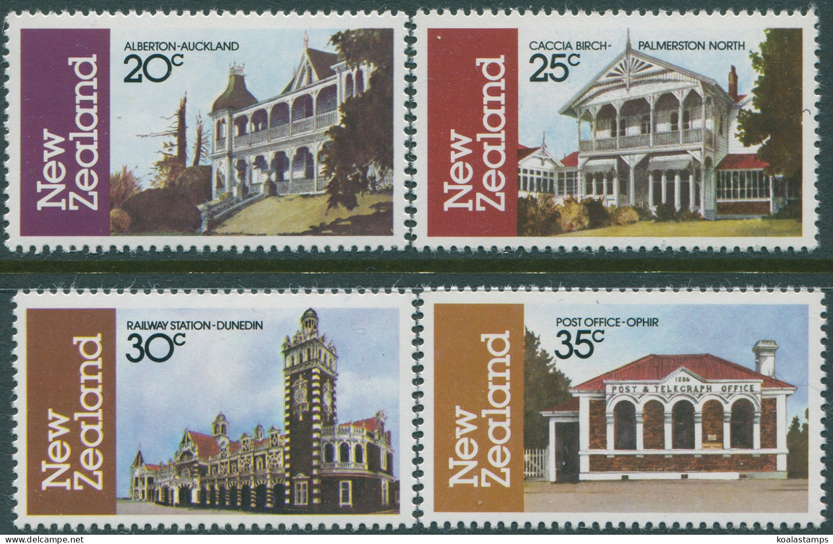 New Zealand 1982 SG1262-1265 Architecture Part 3 MNH - Autres & Non Classés