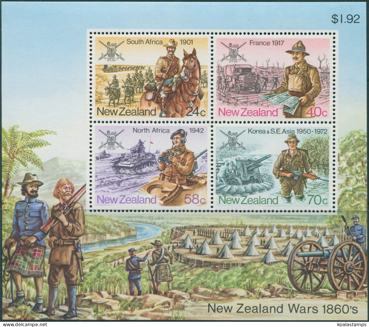 New Zealand 1984 SG1356 Military History MS MNH - Autres & Non Classés