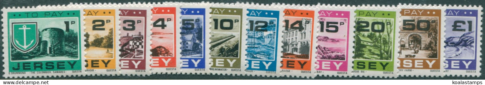 Jersey Due 1978 SGD21-D32 Postage Due Set MNH - Jersey