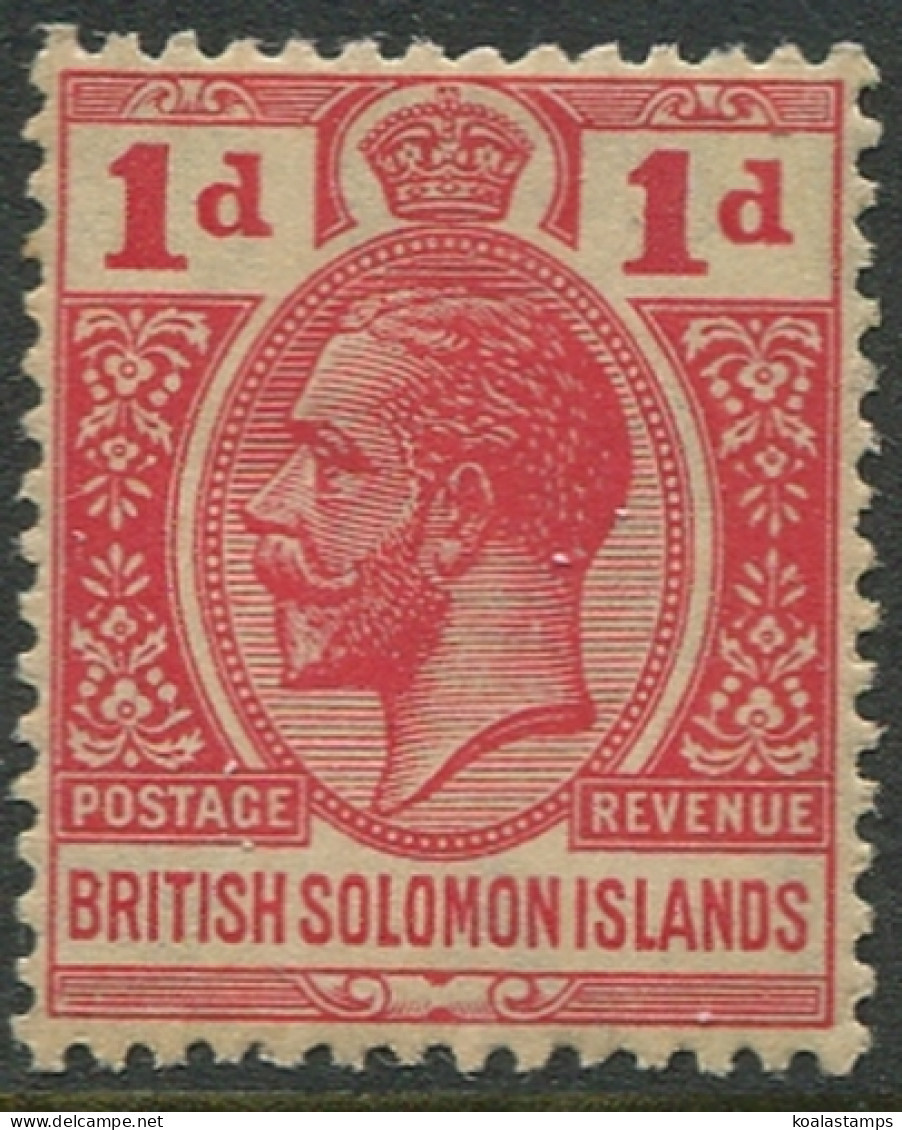 Solomon Islands 1914 SG24 1d Carmine-red KGV MLH - Solomon Islands (1978-...)