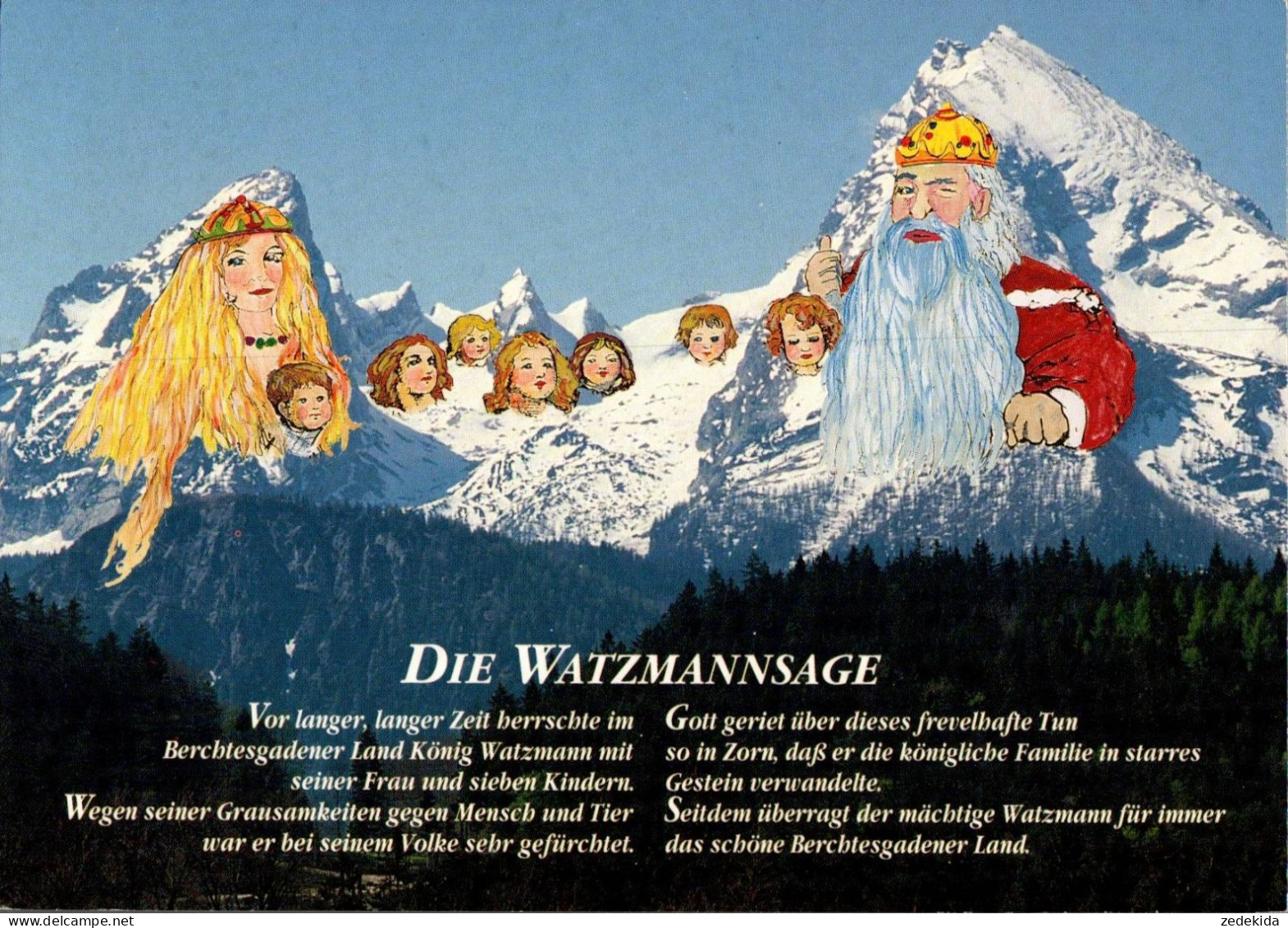 H1330 - Watzmannsage Sage Watzmann Berchtesgaden - Verlag Ruperti - Märchen, Sagen & Legenden