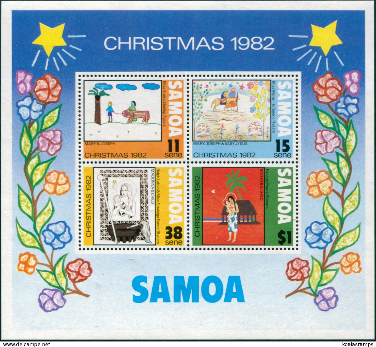 Samoa 1982 SG633 Christmas Children's Pictures MS MNH - Samoa