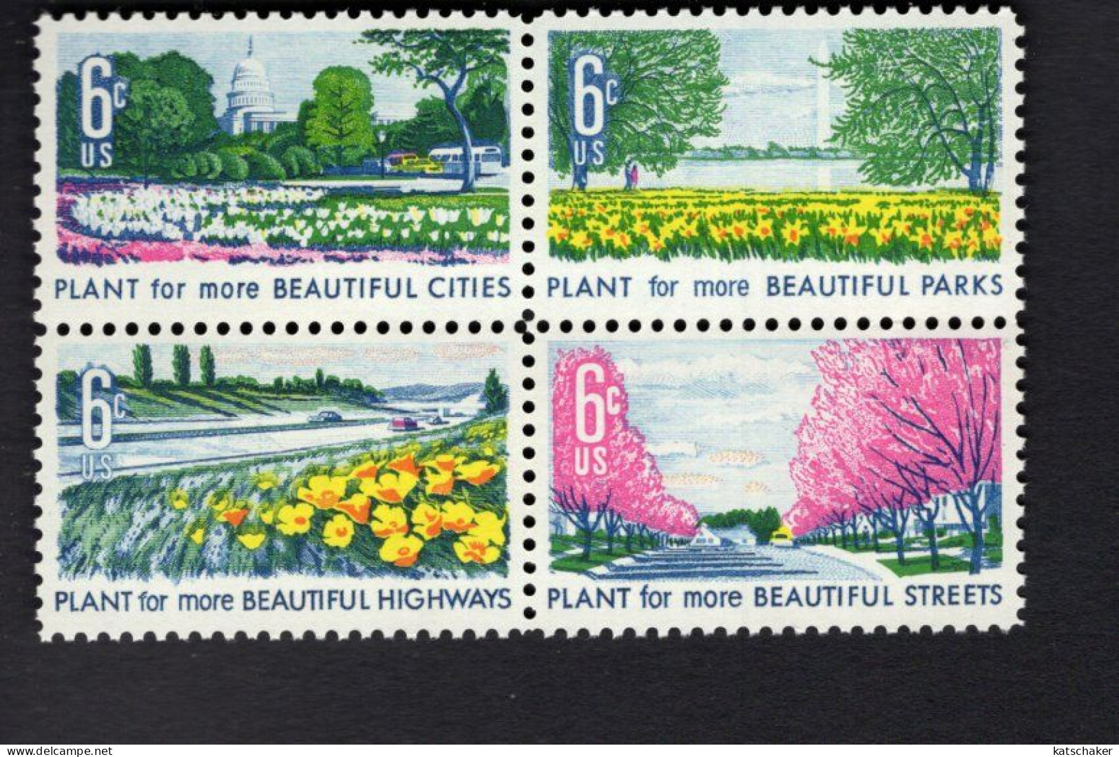 2011797704 1968 SCOTT 1368A (XX) POSTFRIS MINT NEVER HINGED  (XX) - BEAUTIFICATION OF AMERICA - Unused Stamps