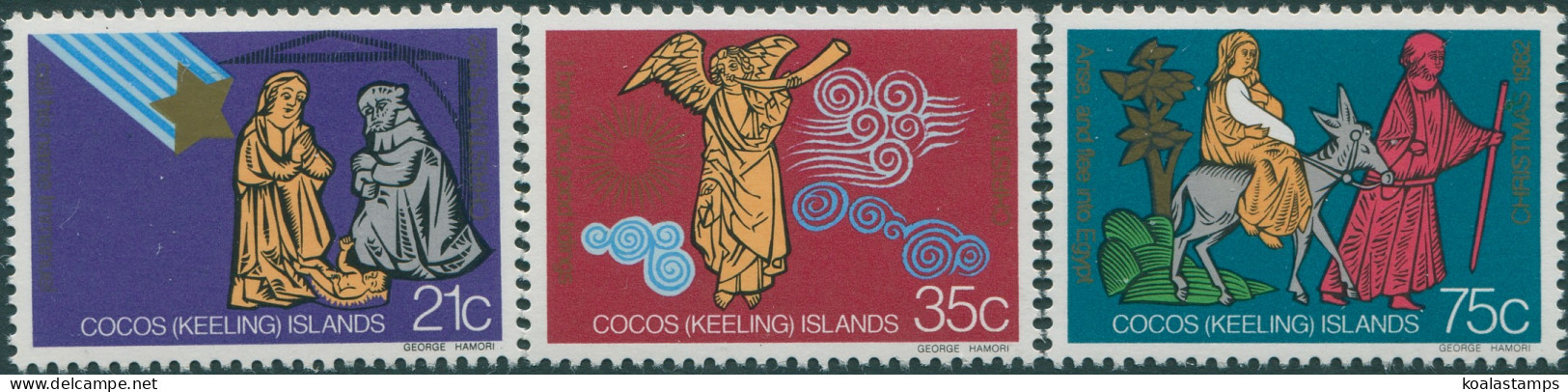 Cocos Islands 1982 SG100-102 Christmas Set MNH - Isole Cocos (Keeling)