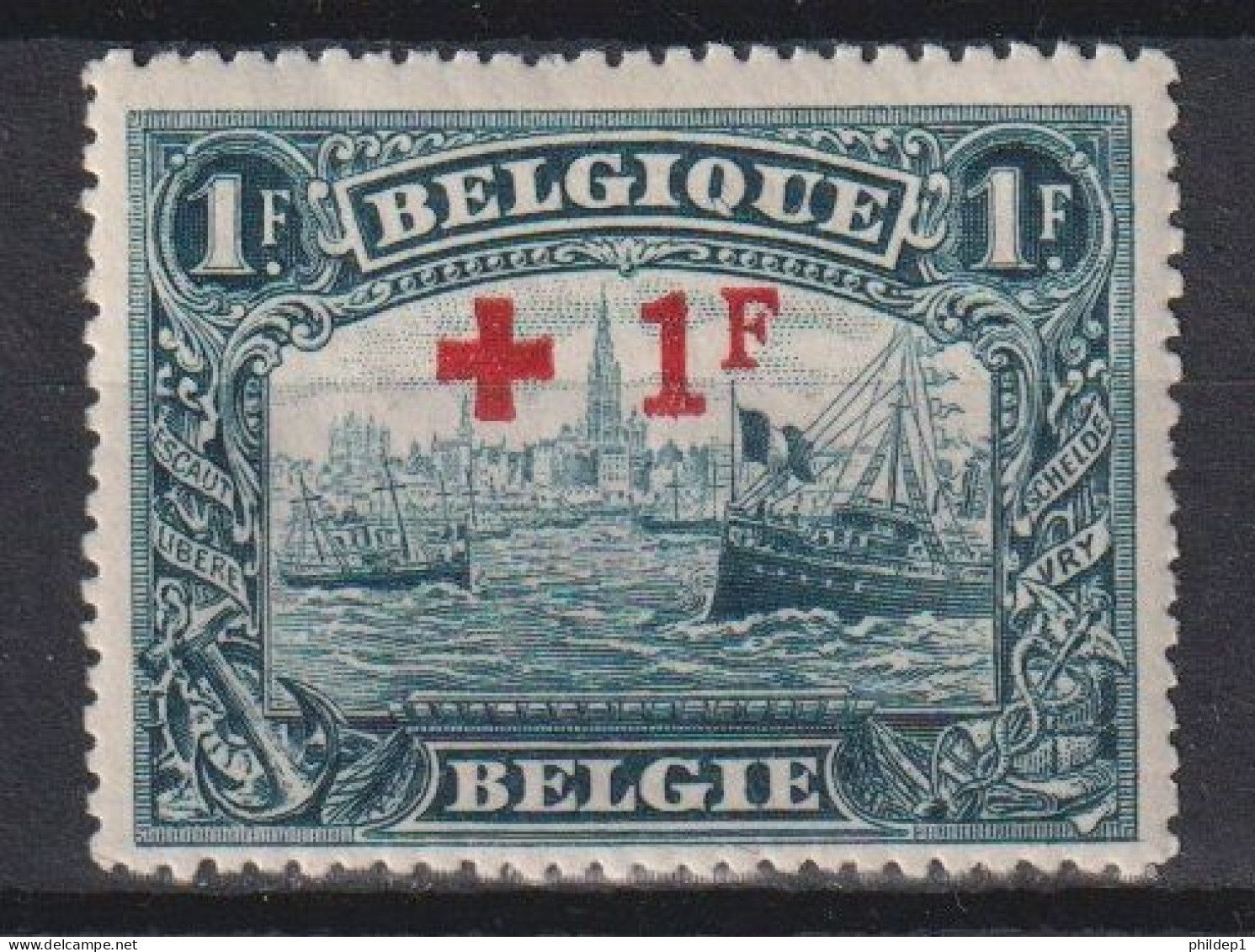 Belgique: COB N° 160 *, MH, Neuf(s). TB !!! - 1918 Cruz Roja