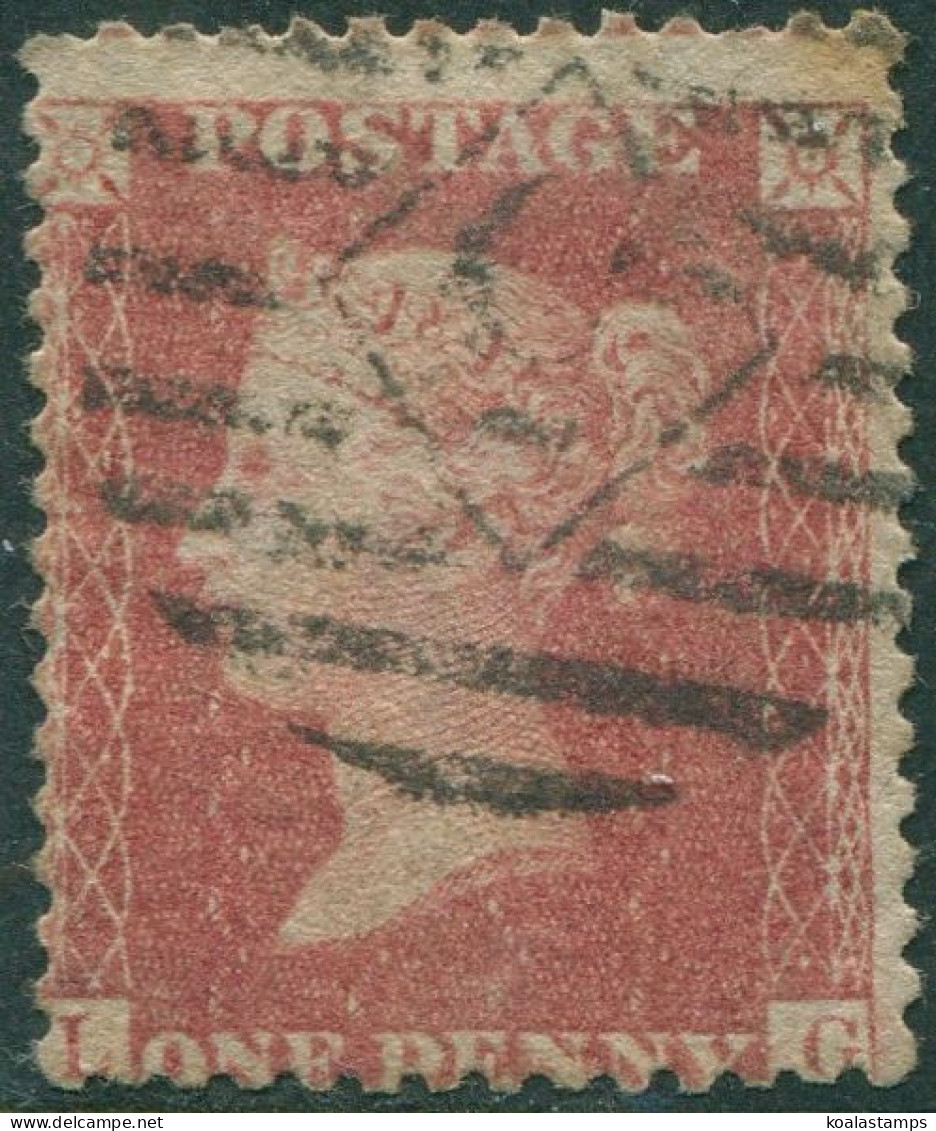 Great Britain 1857 SG38 1d Pale Red QV **LG Toned Perfs FU - Non Classés