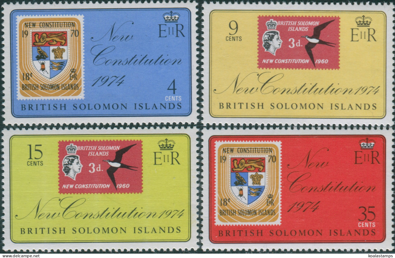 Solomon Islands 1974 SG262-265 New Constitution Set MNH - Solomoneilanden (1978-...)