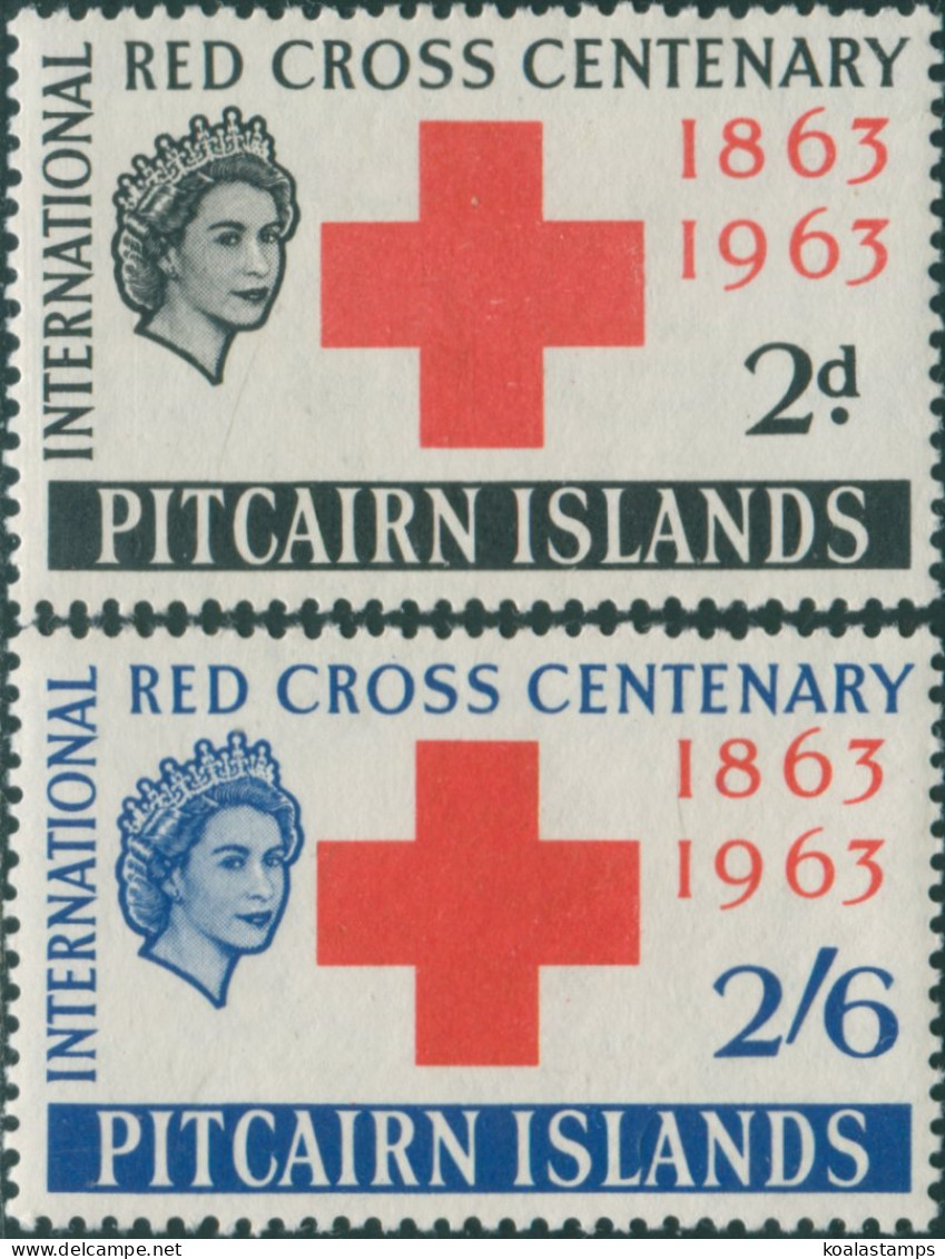 Pitcairn Islands 1963 SG34-35 Red Cross Set MNH - Islas De Pitcairn