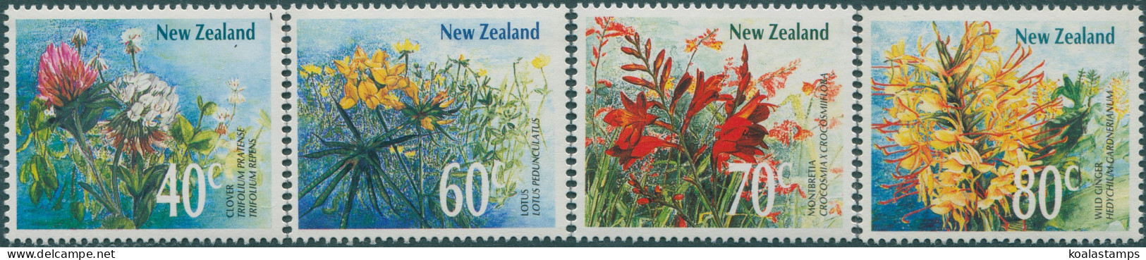 New Zealand 1989 SG1497-1500 Wild Flowers Set MNH - Autres & Non Classés