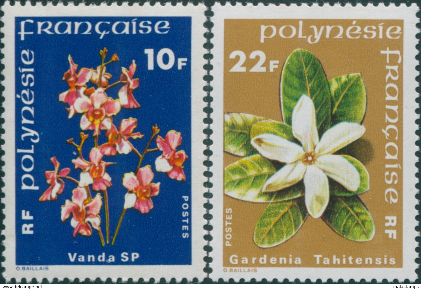 French Polynesia 1979 Sc#300-303,SG288-289 Flowers Set MNH - Other & Unclassified