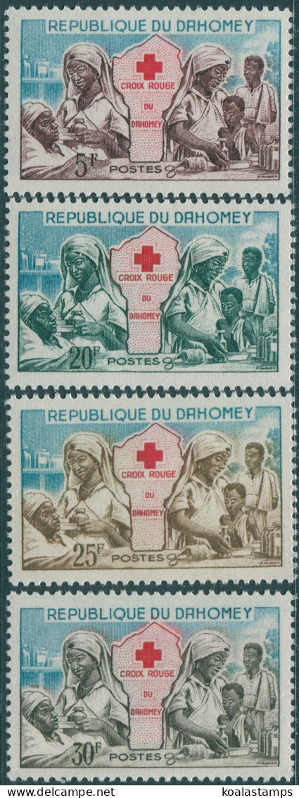 Dahomey 1962 SG168-171 Red Cross Set MLH - Benin – Dahomey (1960-...)