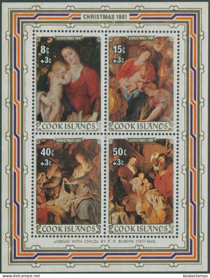 Cook Islands 1981 SG831 Christmas MS MNH - Cook